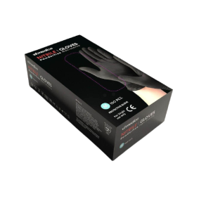 Nitril-Handsker 100 stk. Sort / Str: S-M-L-XL