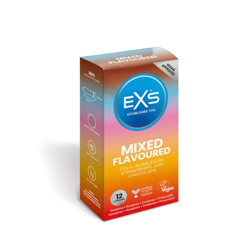 Exs Mixed Flavours 12 Stk Kondomer Engroskondom